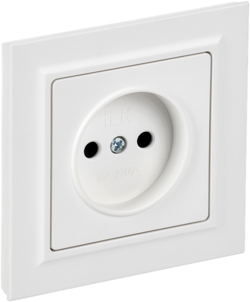 Изображение товара Розетка IEK Brite BR-R10-10-K91-F (арктический белый)