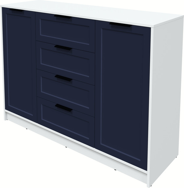 Изображение товара Тумба Интерлиния Концепт Тренд КТ-Т140 (белый платинум/индиго)