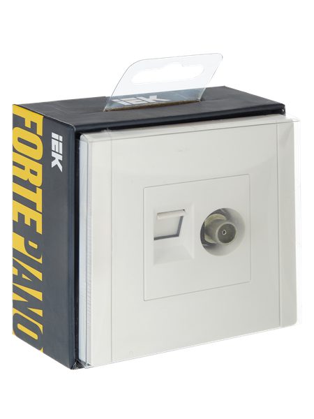 Изображение товара Розетка IEK Forte&Piano FP-AK20-1-K01 (белый)