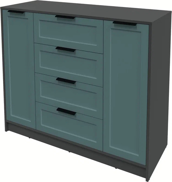 Изображение товара Тумба Интерлиния Концепт Тренд КТ-Т120 (антрацит/верде)