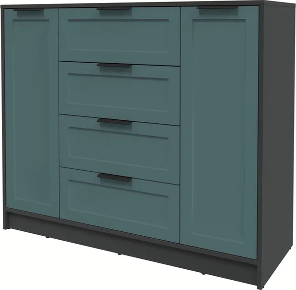 Изображение товара Тумба Интерлиния Концепт Тренд КТ-Т120 (антрацит/верде)