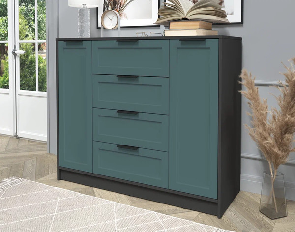 Изображение товара Тумба Интерлиния Концепт Тренд КТ-Т120 (антрацит/верде)