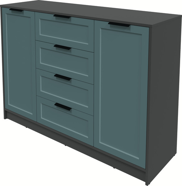 Изображение товара Тумба Интерлиния Концепт Тренд КТ-Т140 (антрацит/верде)