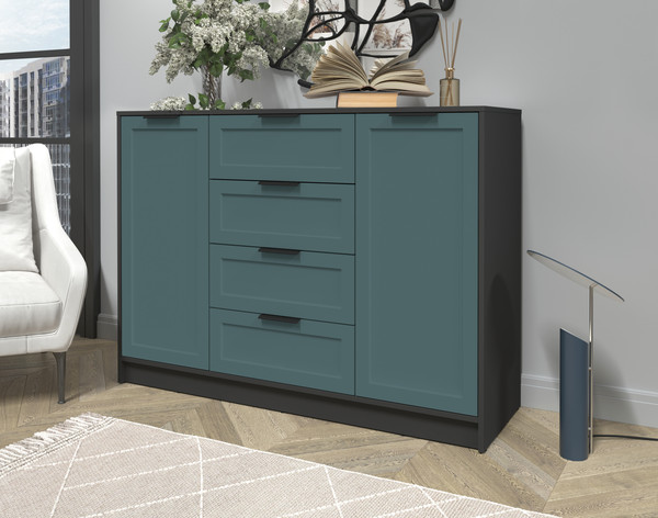 Изображение товара Тумба Интерлиния Концепт Тренд КТ-Т140 (антрацит/верде)