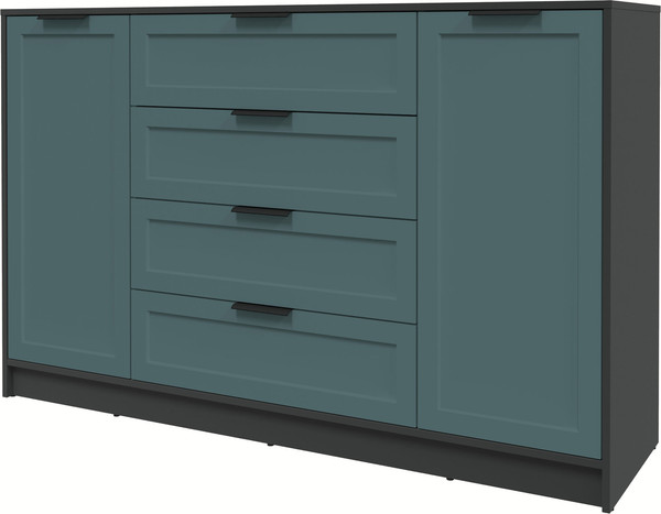 Изображение товара Тумба Интерлиния Концепт Тренд КТ-Т160 (антрацит/верде)