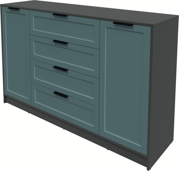 Изображение товара Тумба Интерлиния Концепт Тренд КТ-Т160 (антрацит/верде)