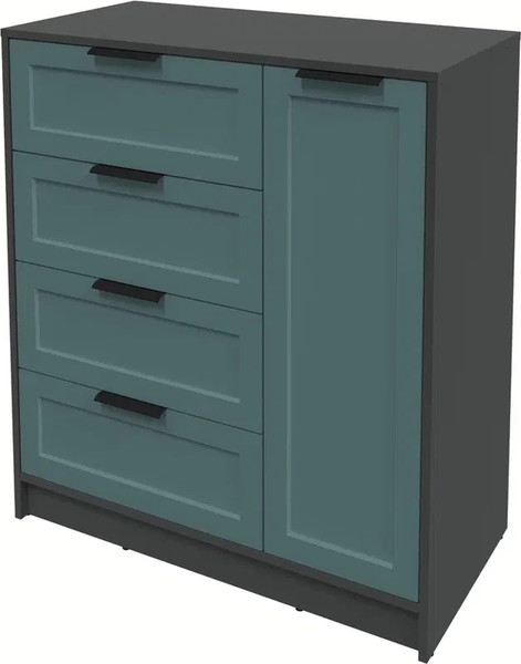 Изображение товара Тумба Интерлиния Концепт Тренд КТ-Т90 (антрацит/верде)