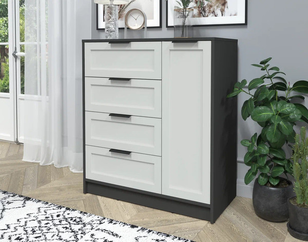 Изображение товара Тумба Интерлиния Концепт Тренд КТ-Т90 (антрацит/грей)