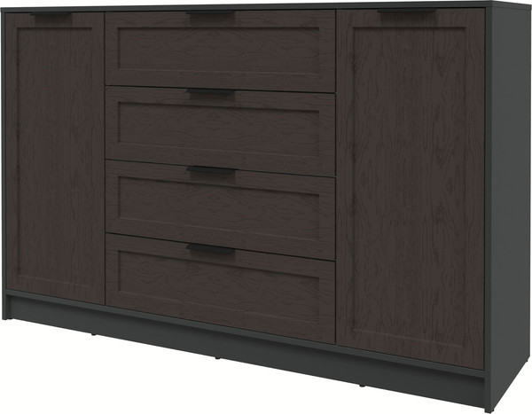 Изображение товара Тумба Интерлиния Концепт Тренд КТ-Т160 (антрацит/дуб английский)