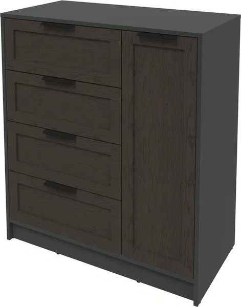 Изображение товара Тумба Интерлиния Концепт Тренд КТ-Т90 (антрацит/дуб английский)