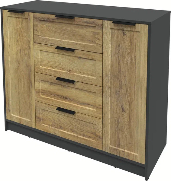 Изображение товара Тумба Интерлиния Концепт Тренд КТ-Т120 (антрацит/дуб вотан)