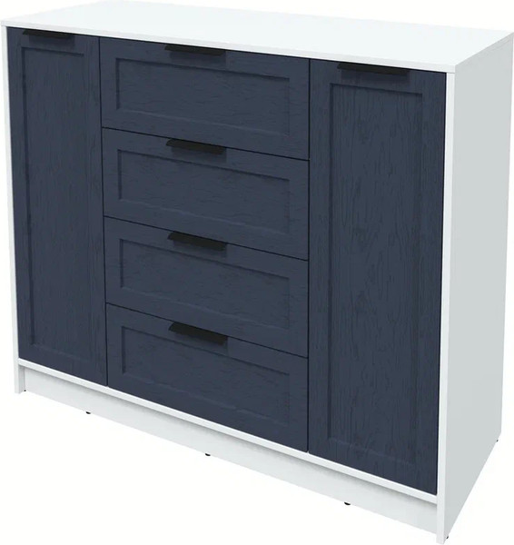 Изображение товара Тумба Интерлиния Концепт Тренд КТ-Т120 (белый платинум/дуб королевский)