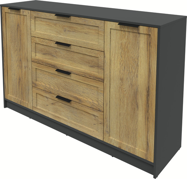 Изображение товара Тумба Интерлиния Концепт Тренд КТ-Т160 (антрацит/дуб вотан)