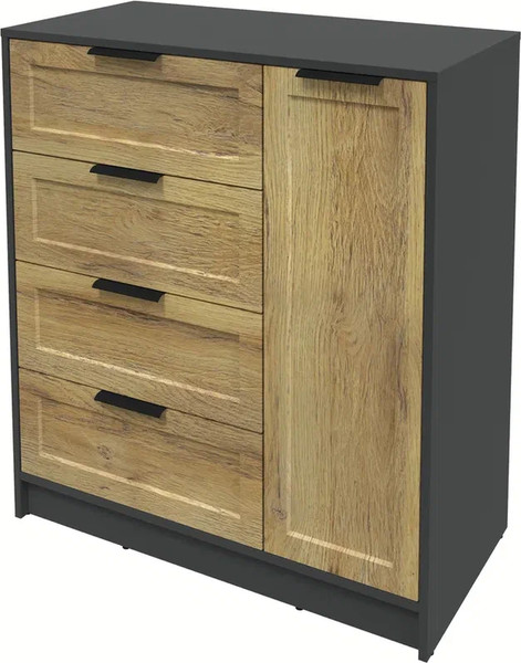 Изображение товара Тумба Интерлиния Концепт Тренд КТ-Т90 (антрацит/дуб вотан)