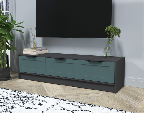 Изображение товара Тумба Интерлиния ТВ Концепт Тренд КТ-ТВ3-35 (антрацит/верде)