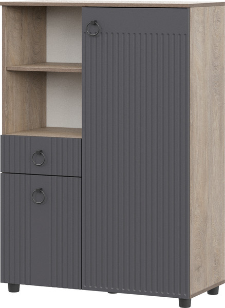 Изображение товара Тумба Mio Tesoro Вудхилл (эндгрейн/графит)