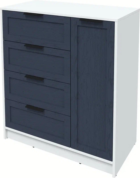 Изображение товара Тумба Интерлиния Концепт Тренд КТ-Т90 (белый платинум/дуб королевский)