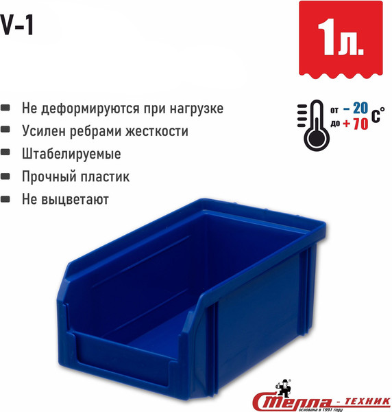 Изображение товара Набор лотков для метизов Стелла-техник V1-К3-V2-К3-V3-К6 (синий)
