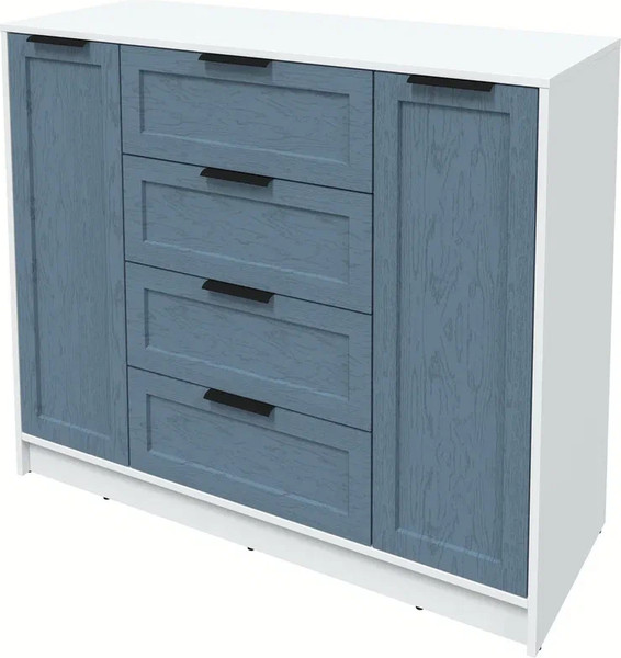 Изображение товара Тумба Интерлиния Концепт Тренд КТ-Т120 (белый платинум/дуб лазурный)