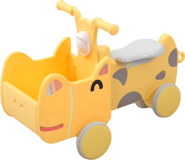 Изображение товара Каталка детская UNIX Kids Hippo Yellow / ptscar68yel