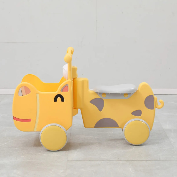 Изображение товара Каталка детская UNIX Kids Hippo Yellow / ptscar68yel