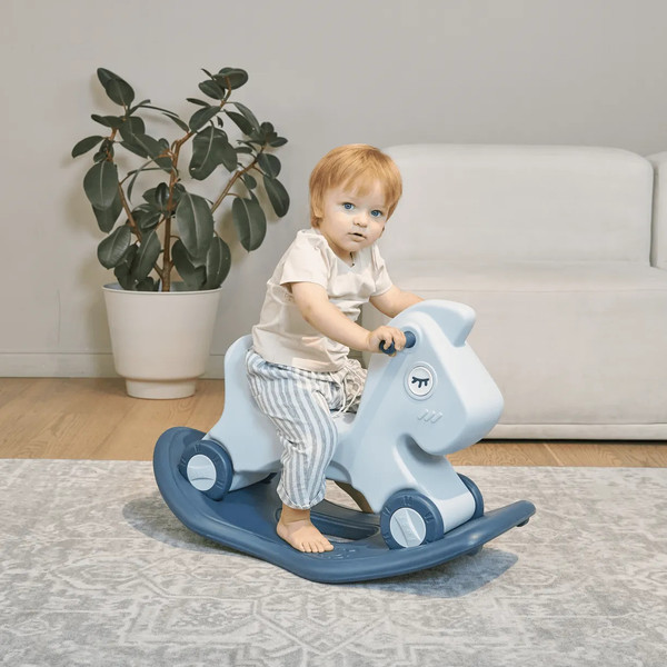 Изображение товара Качалка-каталка UNIX Kids Лошадка / pprhblu (синий)