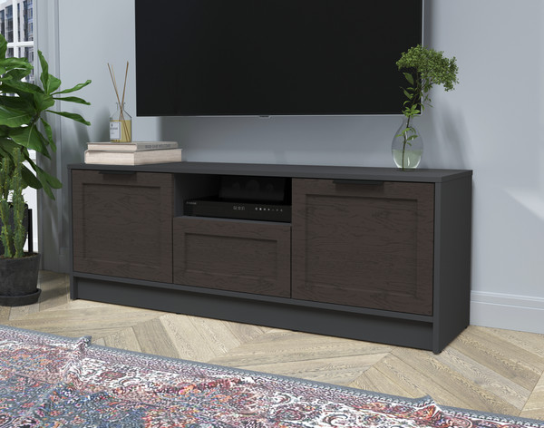 Изображение товара Тумба Интерлиния ТВ Концепт Тренд КТ-ТВ3-50 (антрацит/дуб английский)