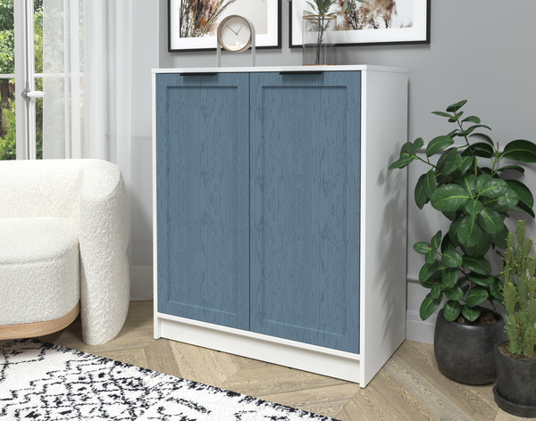 Изображение товара Тумба Интерлиния Концепт Тренд КТ-Т84 (белый платинум/дуб лазурный)