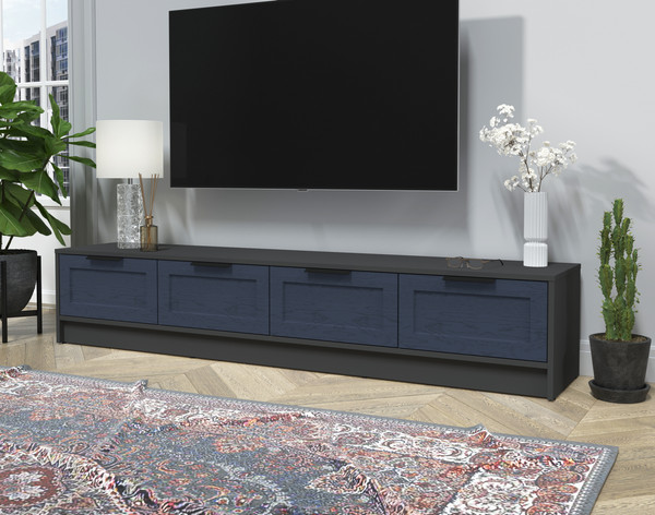 Изображение товара Тумба Интерлиния ТВ Концепт Тренд КТ-ТВ4-35 (антрацит/дуб королевский)