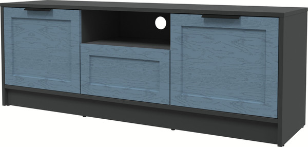 Изображение товара Тумба Интерлиния ТВ Концепт Тренд КТ-ТВ3-50 (антрацит/дуб лазурный)