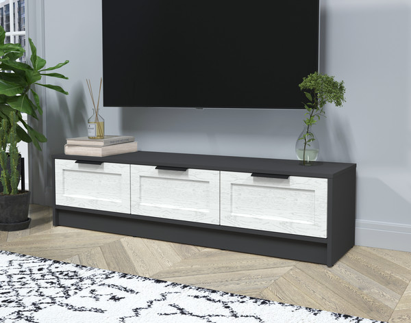 Изображение товара Тумба Интерлиния ТВ Концепт Тренд КТ-ТВ3-35 (антрацит/дуб полярный)