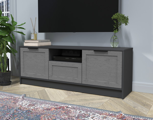 Изображение товара Тумба Интерлиния ТВ Концепт Тренд КТ-ТВ3-50 (антрацит/дуб серый)