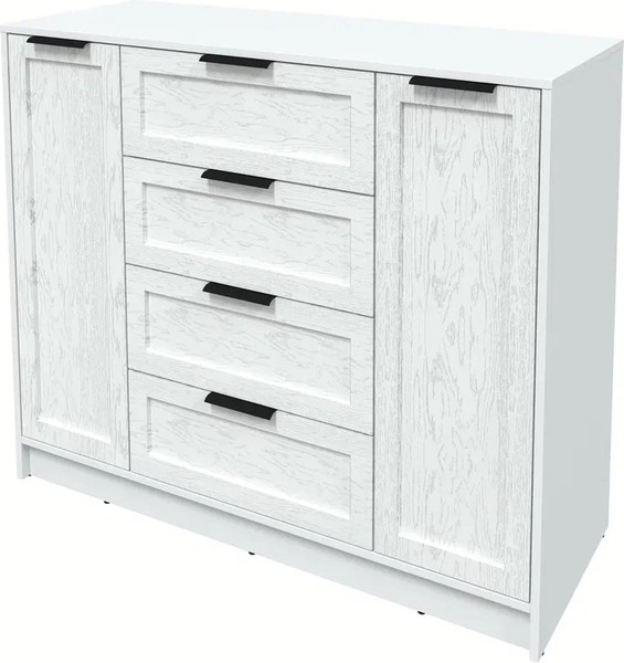 Изображение товара Тумба Интерлиния Концепт Тренд КТ-Т120 (белый платинум/дуб полярный)