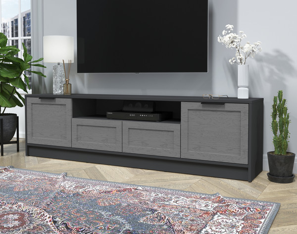 Изображение товара Тумба Интерлиния ТВ Концепт Тренд КТ-ТВ4-50 (антрацит/дуб серый)