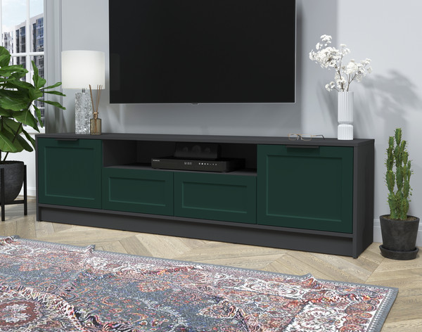 Изображение товара Тумба Интерлиния ТВ Концепт Тренд КТ-ТВ4-50 (антрацит/изумруд)