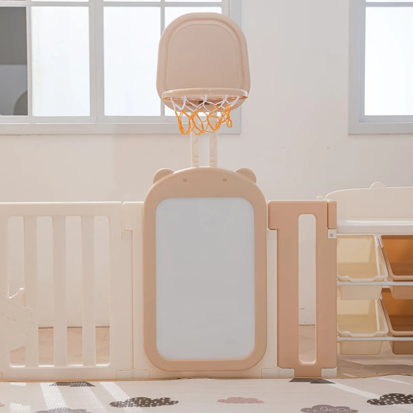 Изображение товара Игровой манеж UNIX Kids DeLuxe House&Storage 180x200 / pplxswhs200wc (Camel)