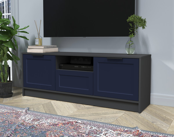 Изображение товара Тумба Интерлиния ТВ Концепт Тренд КТ-ТВ3-50 (антрацит/индиго)