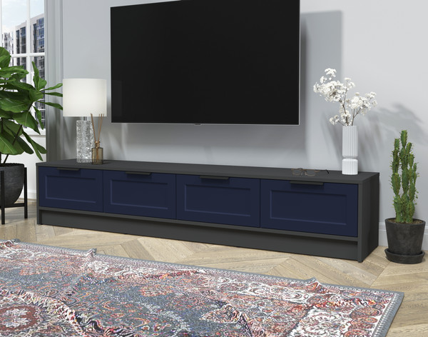Изображение товара Тумба Интерлиния ТВ Концепт Тренд КТ-ТВ4-35 (антрацит/индиго)