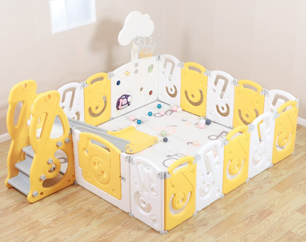 Изображение товара Игровой манеж UNIX Kids Supreme Music 200x200 / ppsums15yel (желтый)