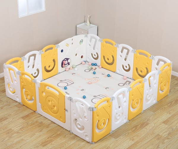 Изображение товара Игровой манеж UNIX Kids Supreme Music 200x200 / ppsums15yel (желтый)