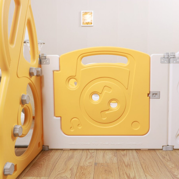 Изображение товара Игровой манеж UNIX Kids Supreme Music 200x200 / ppsums15yel (желтый)