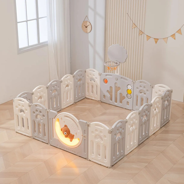 Изображение товара Игровой манеж UNIX Kids DeLuxe 150x180 / pplx180wg (серый)