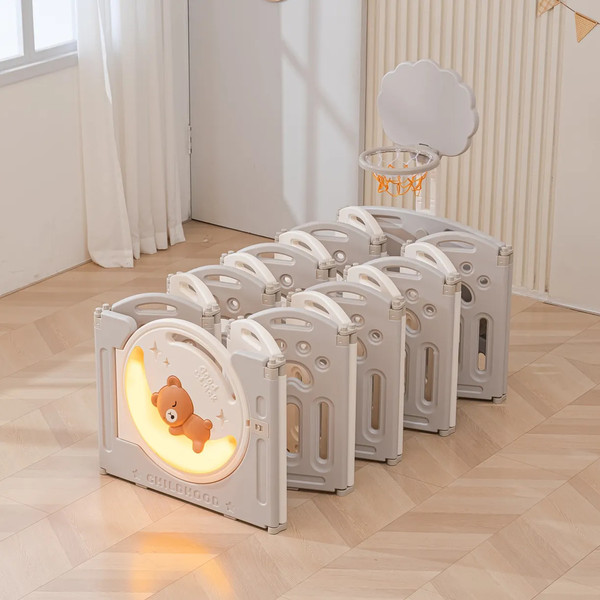 Изображение товара Игровой манеж UNIX Kids DeLuxe 150x180 / pplx180wg (серый)