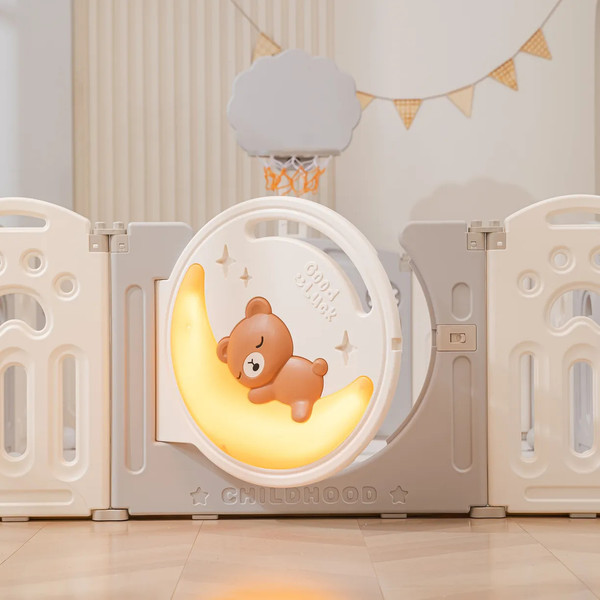 Изображение товара Игровой манеж UNIX Kids DeLuxe 150x180 / pplx180wg (серый)