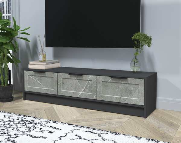 Изображение товара Тумба Интерлиния ТВ Концепт Тренд КТ-ТВ3-35 (антрацит/керамика)