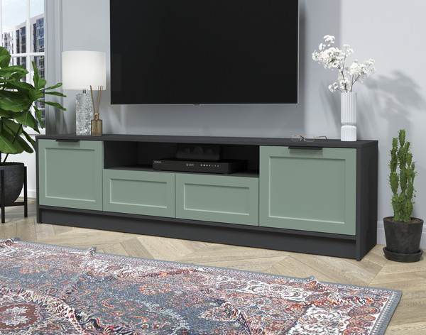 Изображение товара Тумба Интерлиния ТВ Концепт Тренд КТ-ТВ4-50 (антрацит/мята)