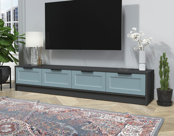 Изображение товара Тумба Интерлиния ТВ Концепт Тренд КТ-ТВ4-35 (антрацит/океан)