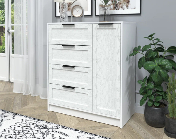 Изображение товара Тумба Интерлиния Концепт Тренд КТ-Т90 (белый платинум/дуб полярный)