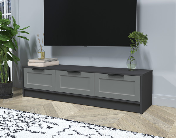 Изображение товара Тумба Интерлиния ТВ Концепт Тренд КТ-ТВ3-35 (антрацит/серый)