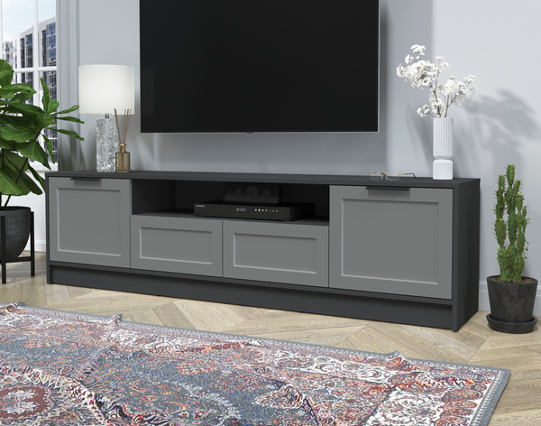 Изображение товара Тумба Интерлиния ТВ Концепт Тренд КТ-ТВ4-50 (антрацит/серый)